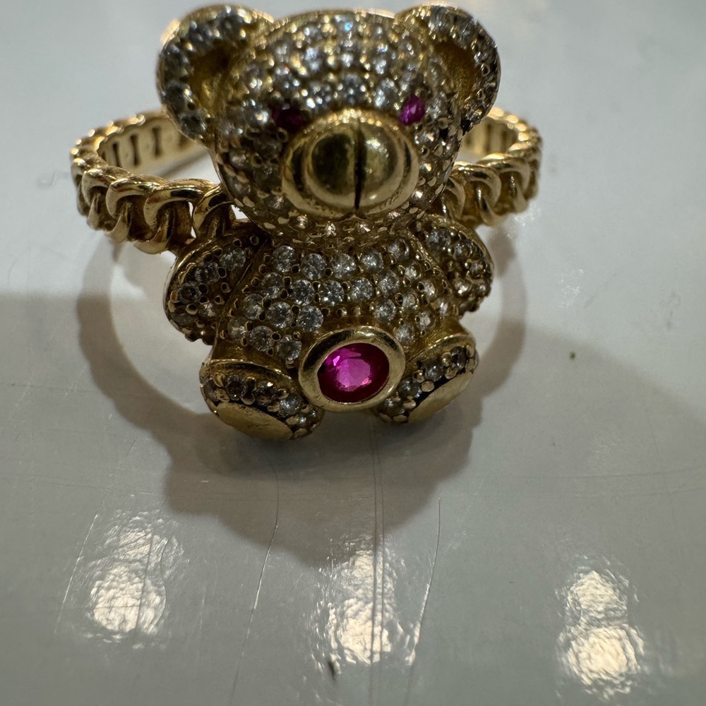 Gold and Pink Animal Ring